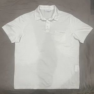 Prada Milano Men's 100% Cotton Polo Shirt with Front Pocket/Logo